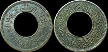 Moeda de 1 Pice - 1945 - Índia