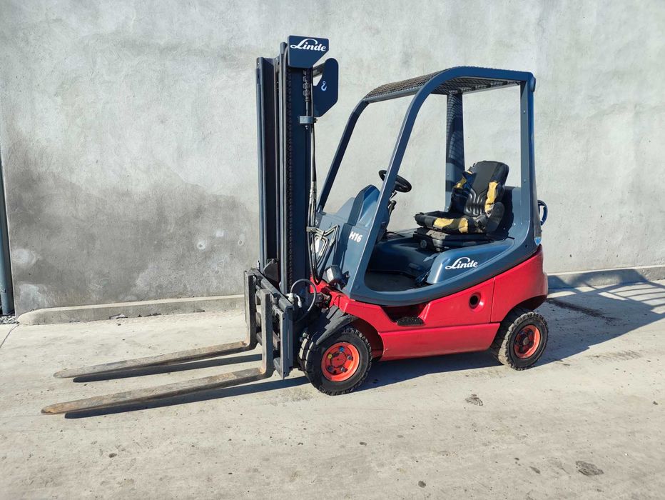 Wózek widłowy Linde H16 z UDT, 4 sekcje, widlak, ładowarka