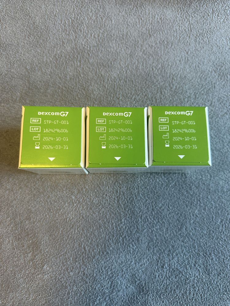 3x sensor Dexcom G7/Nowe/DŁUGA DATA WAŻNOŚCI