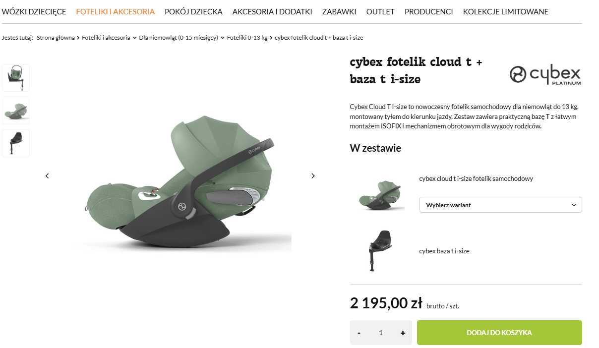 Baza Cybex Base T - jak nowa - używana jeden raz