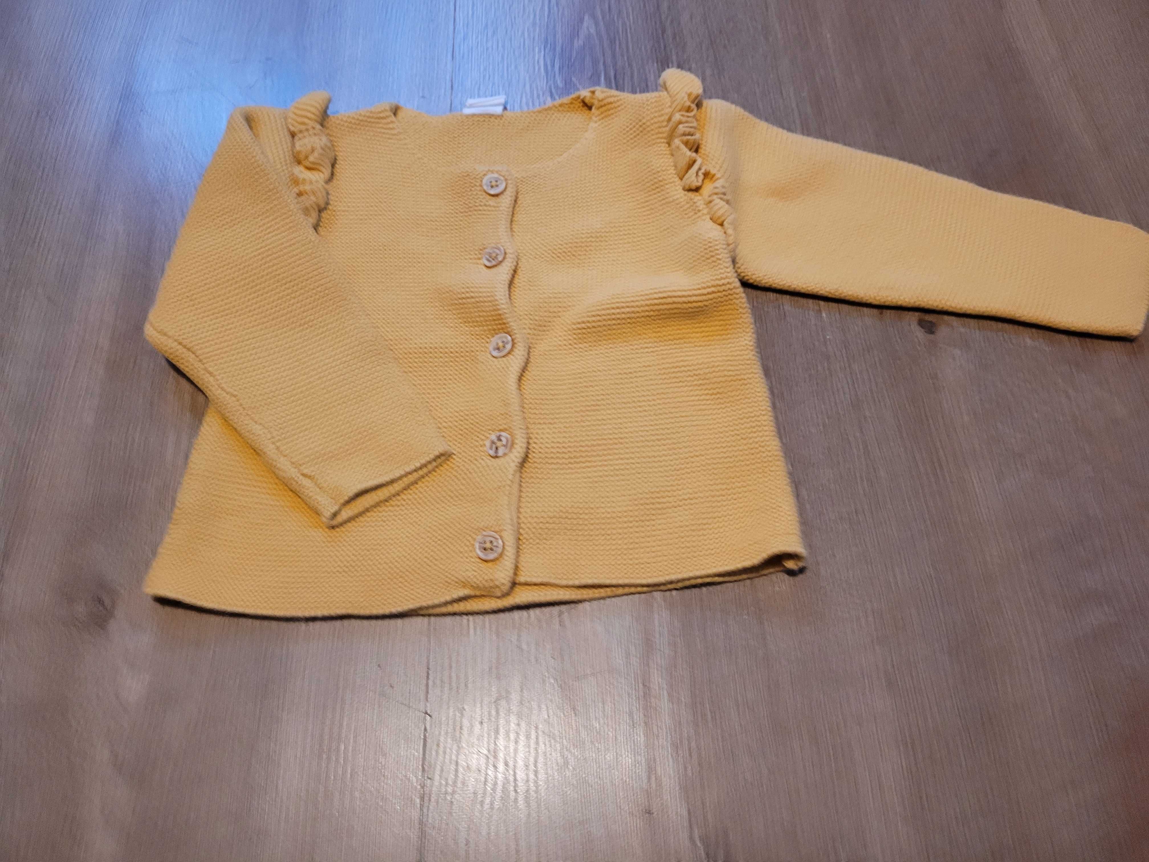 Sweter miodowy r 86 kardigan