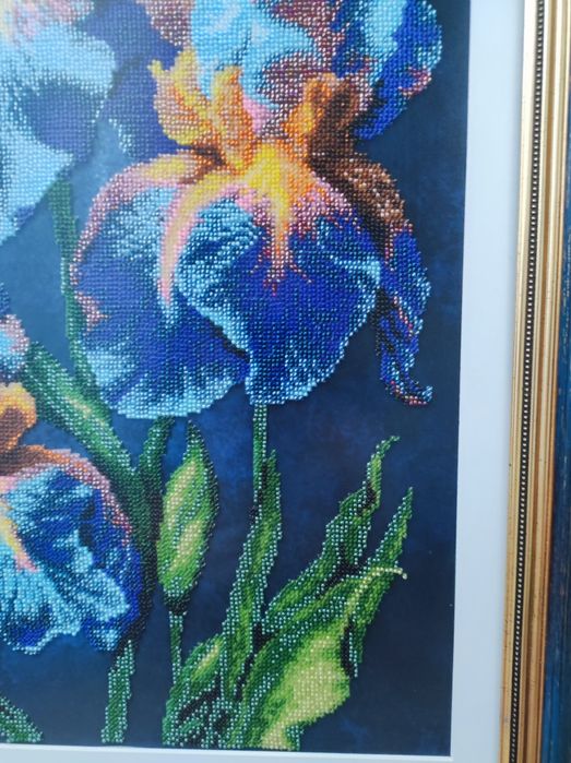 Картина квітів Іриски.