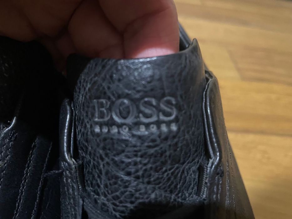 Брендовые мужские туфли hugo boss из натуральной кожи оригинал