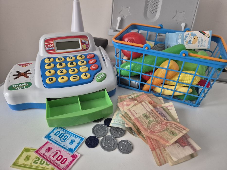 Каса дитяча. Кухня дитяча. Набір інструментів. Набір іграшок.