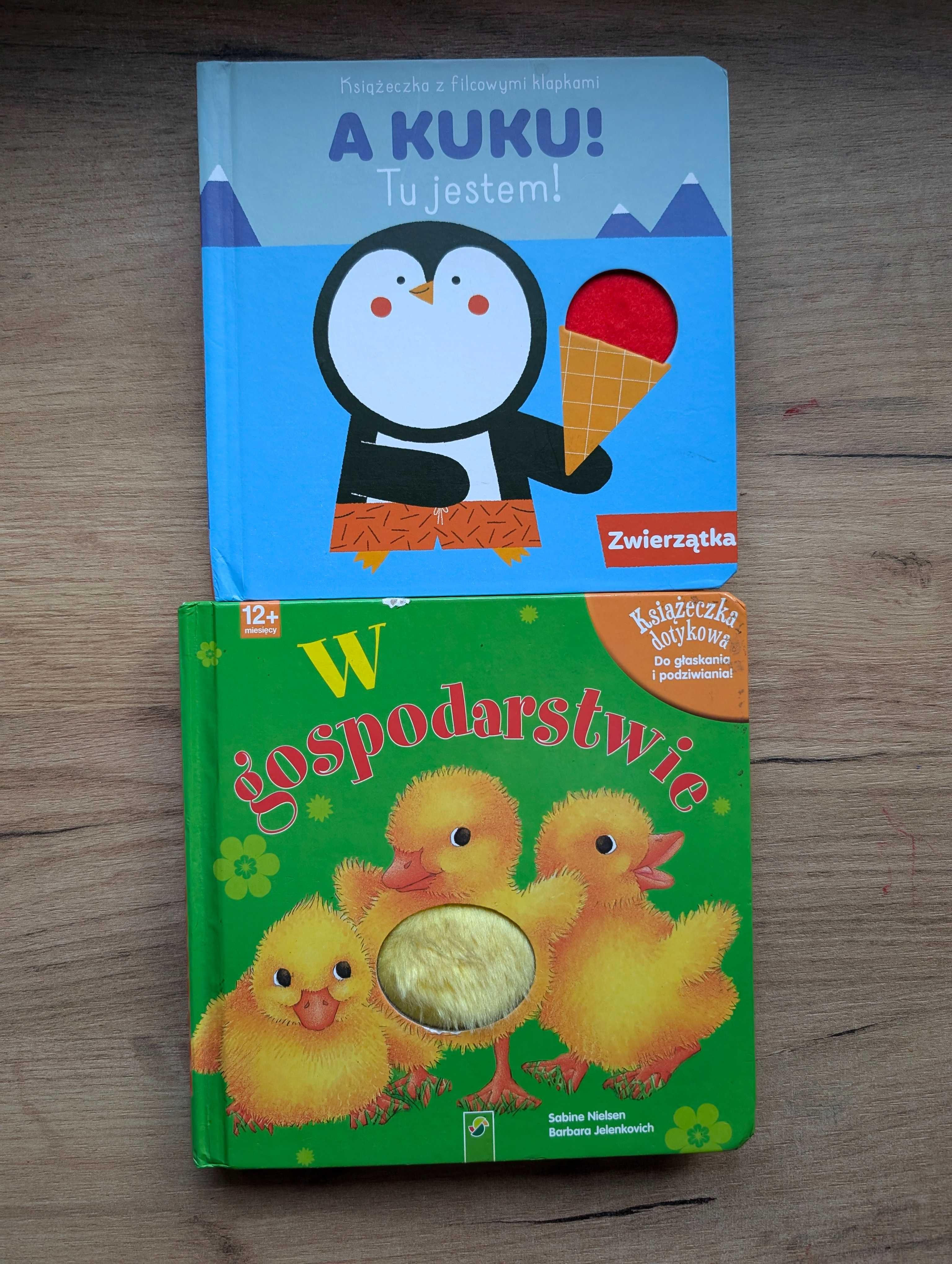 Dwie ksiazeczki sensoryczne dotykowe