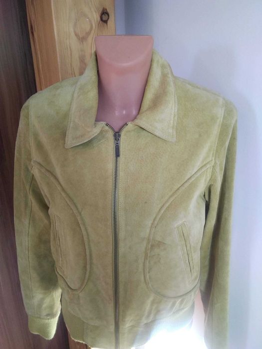 kurtka skora zielona