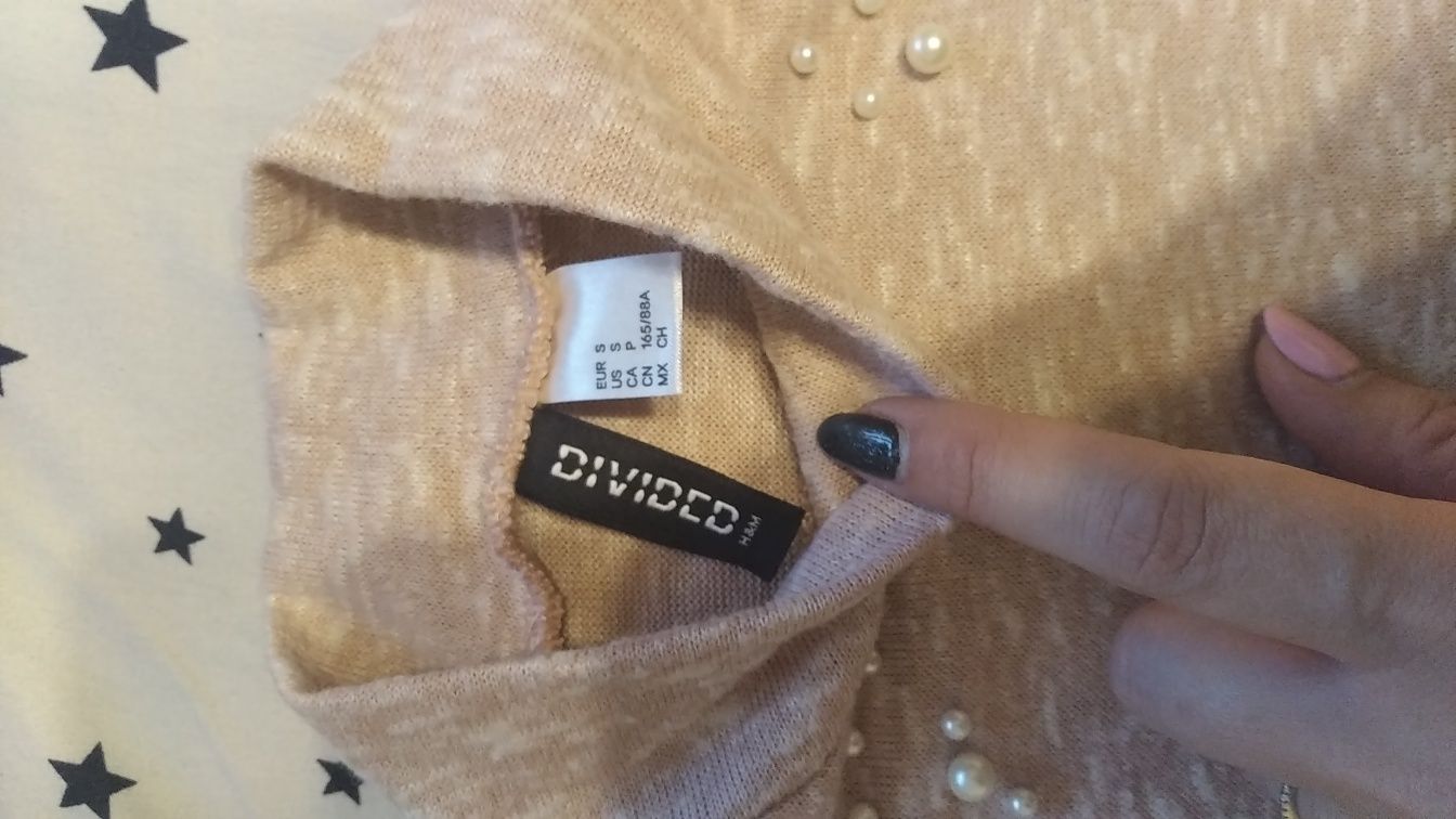 Nowy sweterek H&M pudrowy róż