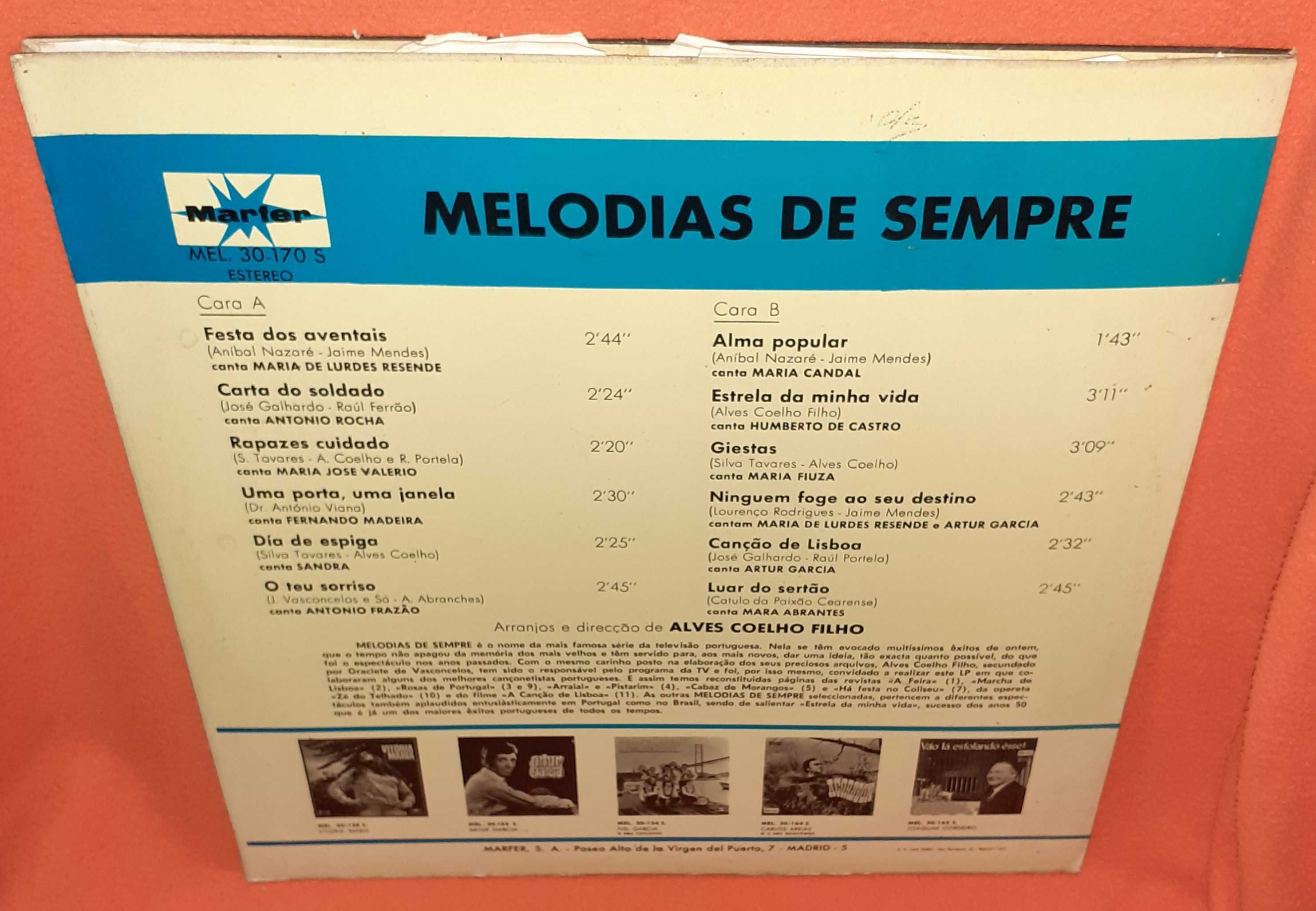 Disco Vinil- Melodias de Sempre