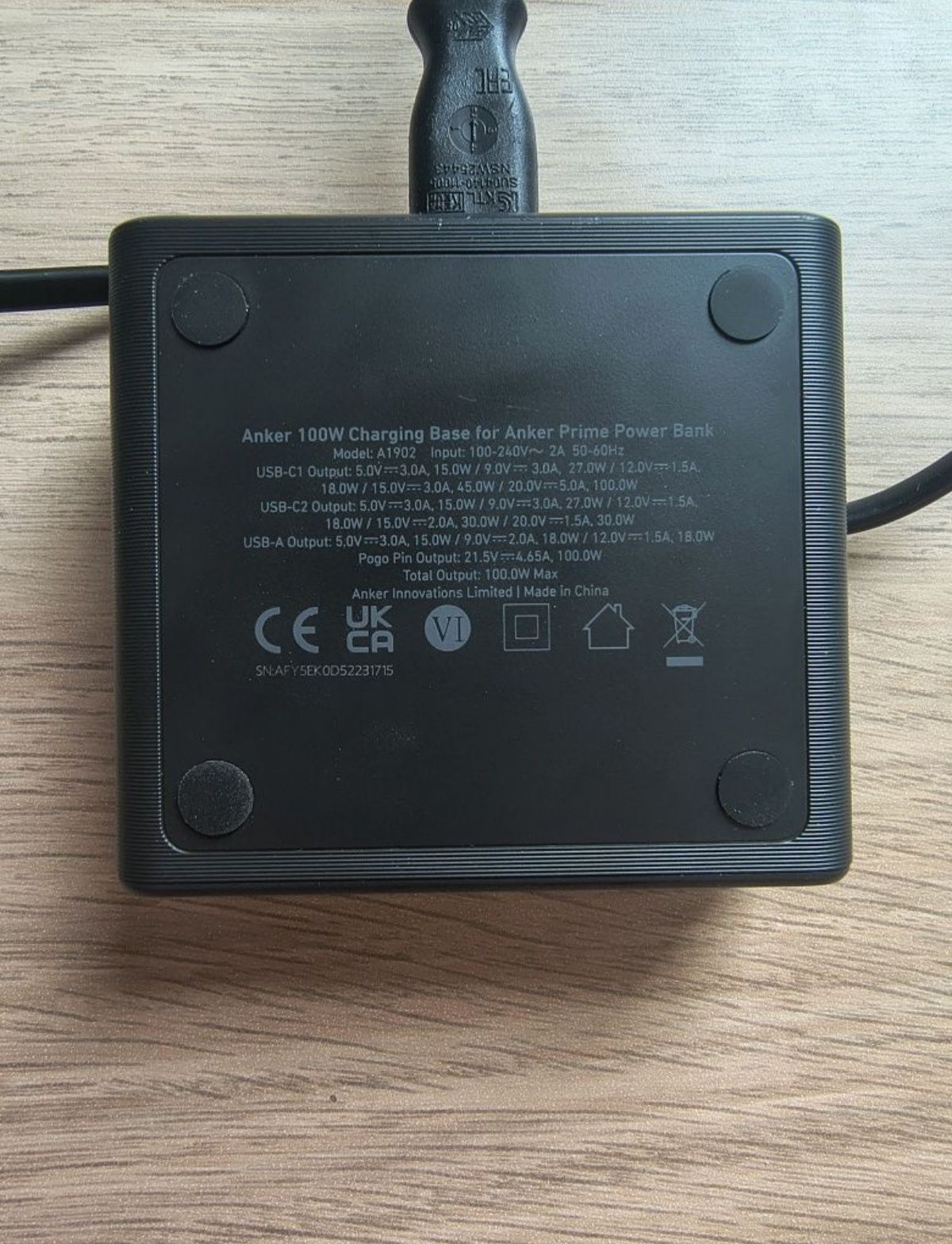 Stacja ładująca ANKER Prime 100W w kolorze