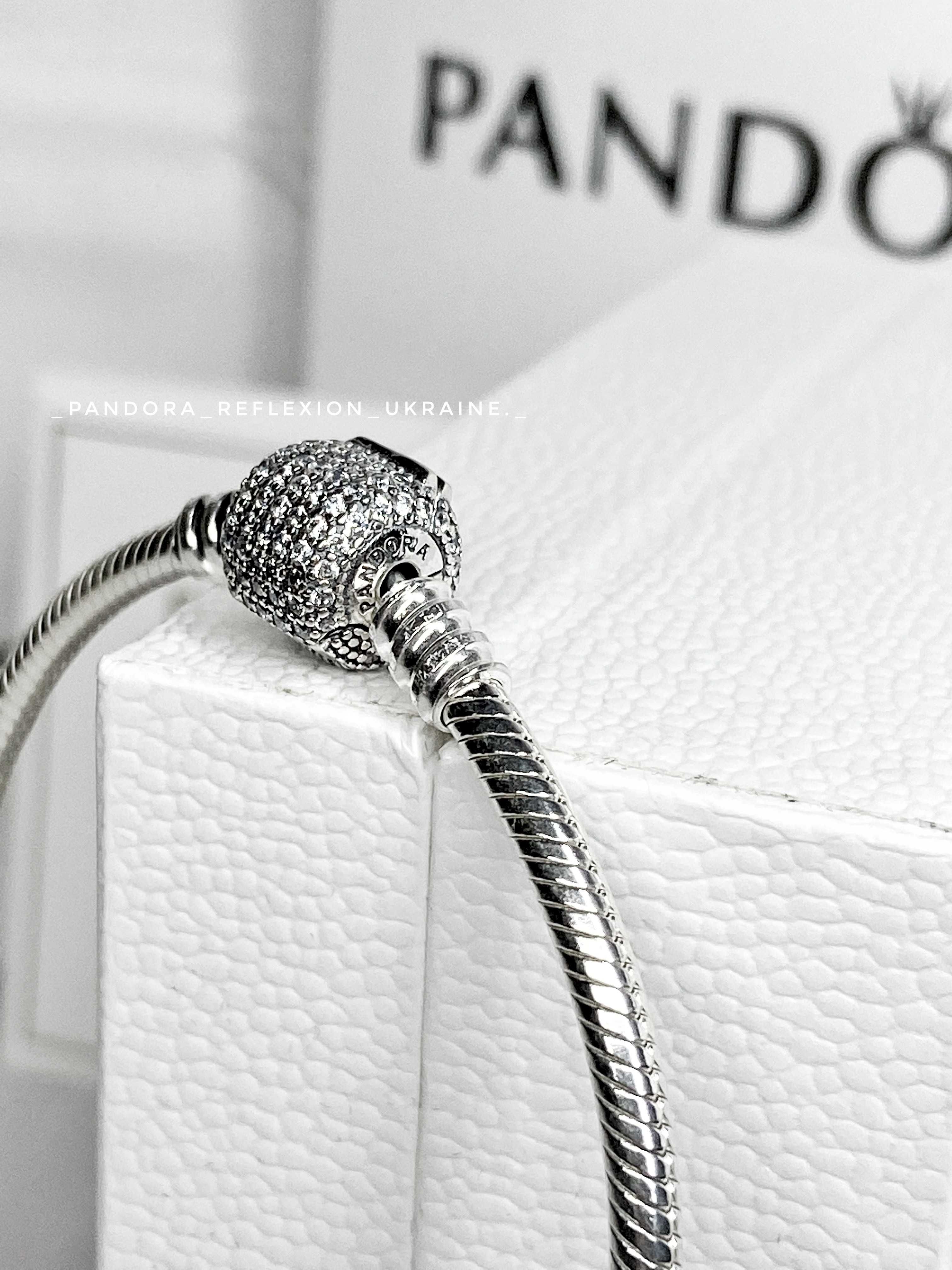 18 розмір Браслет Pandora класік застібка бочка УПАКОВКА Пандора