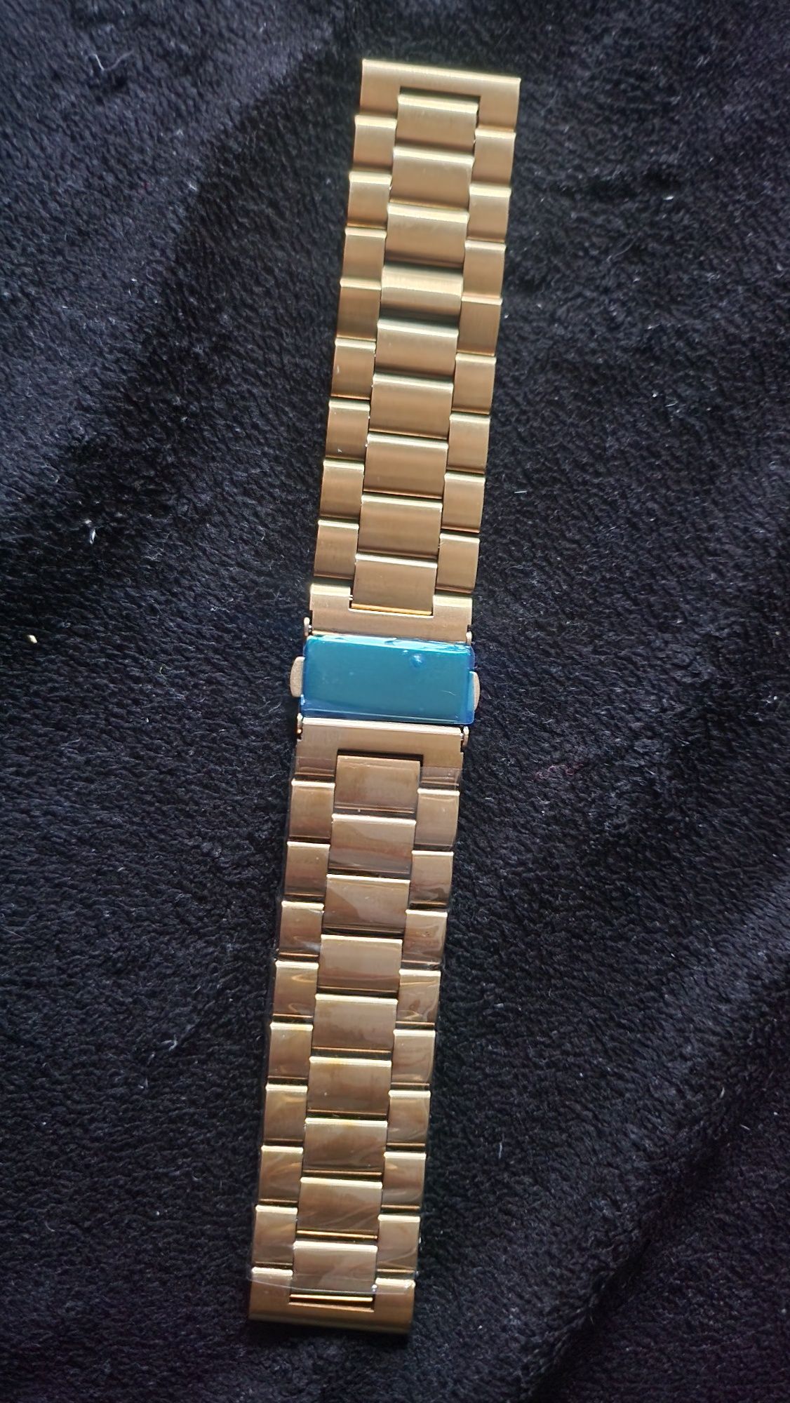 Bransoleta stalowa do zegarka 22 mm  Gold