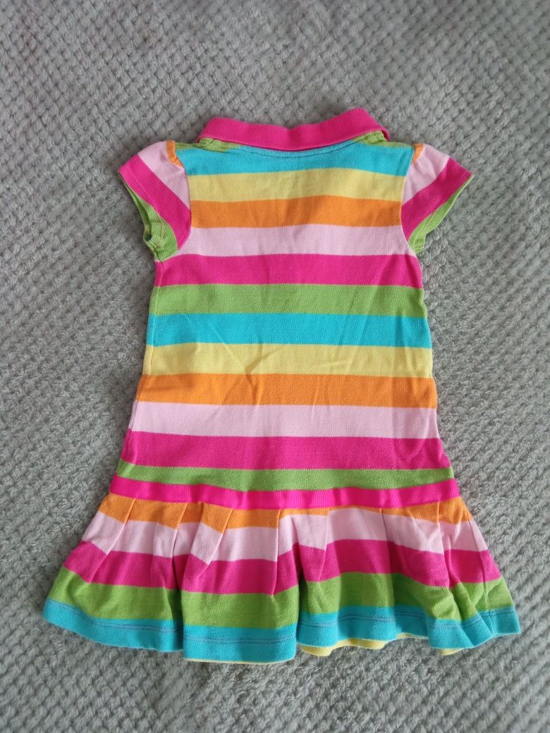 Kolorowa sukienka dla dziewczynki r 86