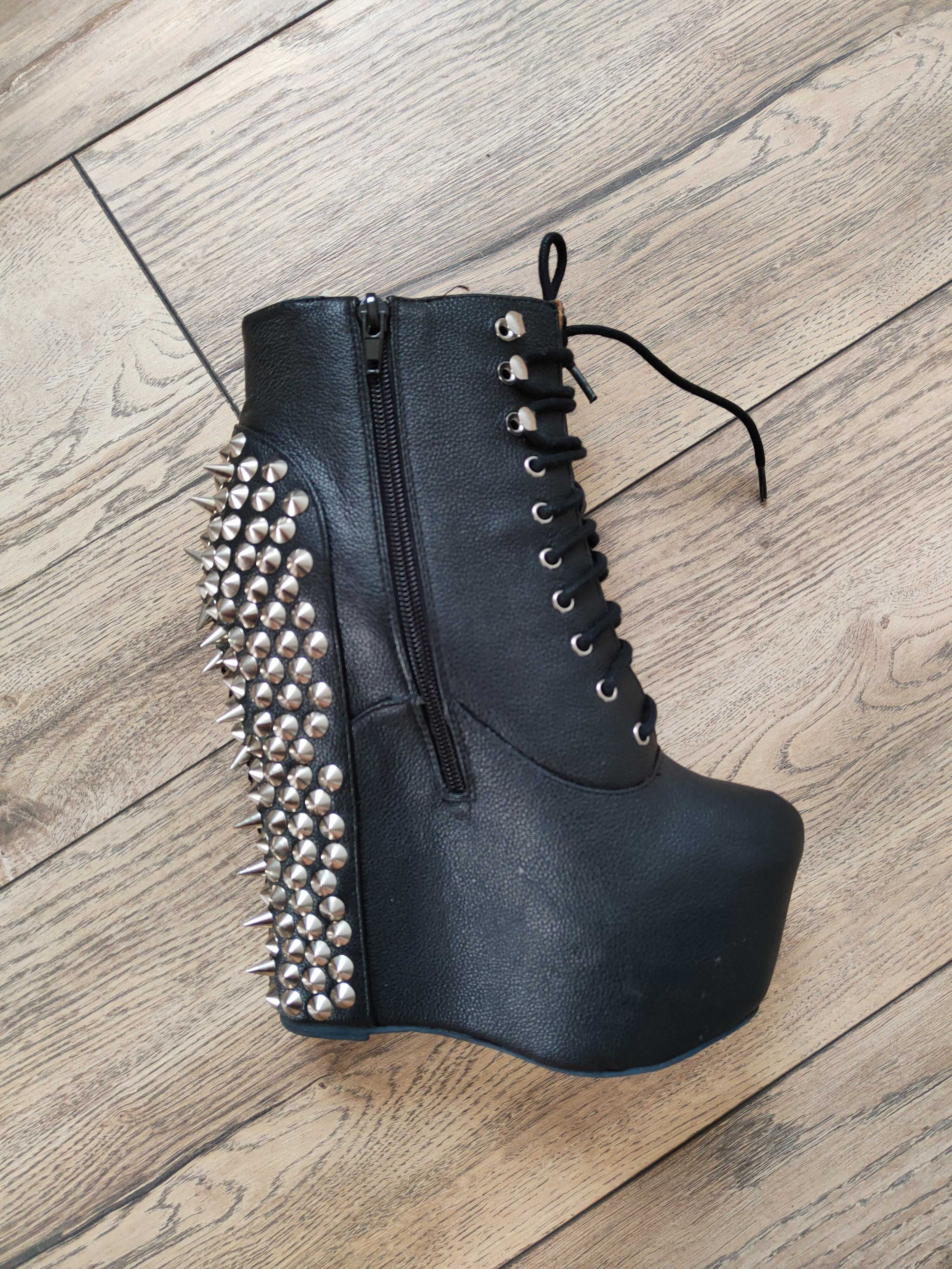 Jeffrey Campbell Damsel Spike Platform Wedge koturny Kolce