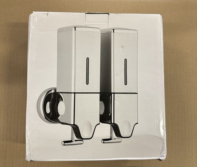 Podwójny naścienny dozowni do mydła nowy