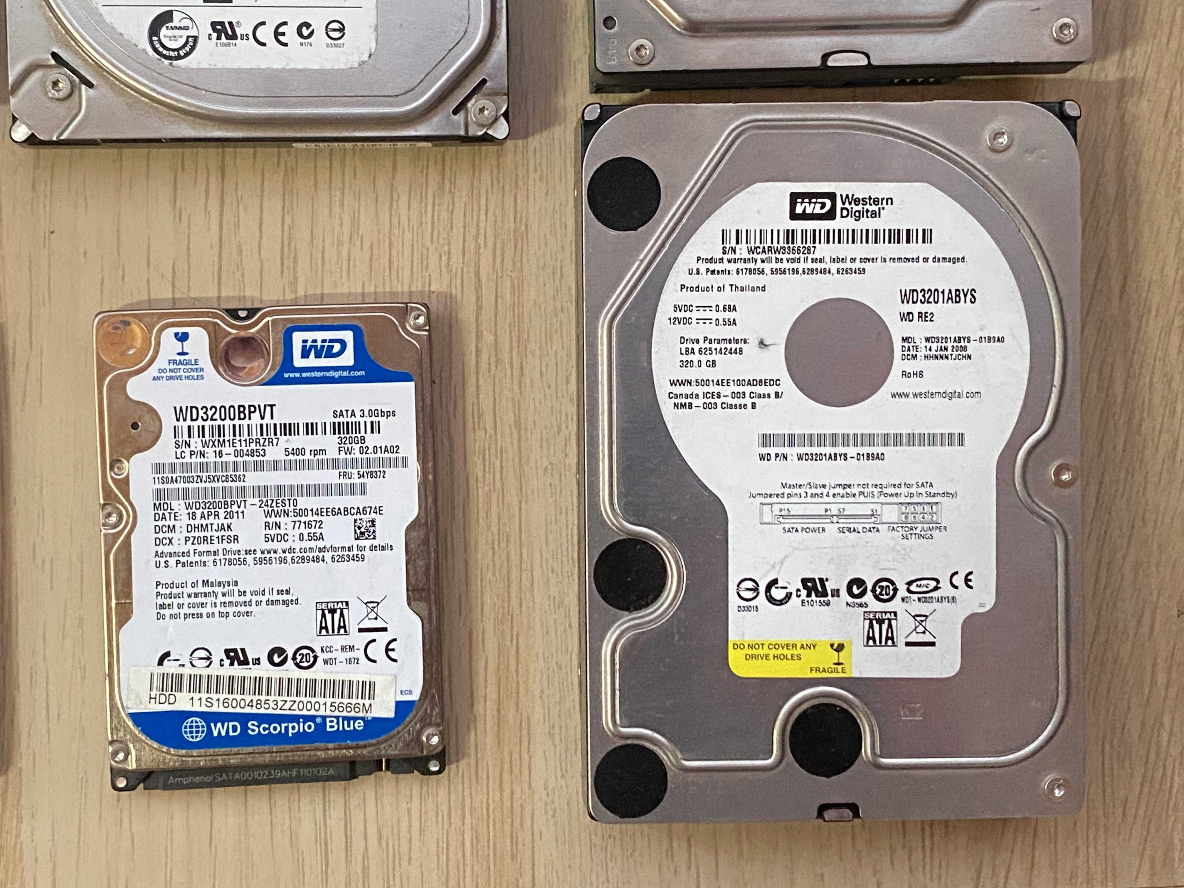 Жорсткі диски (HDD) 1TB / 320 GB / 160 GB