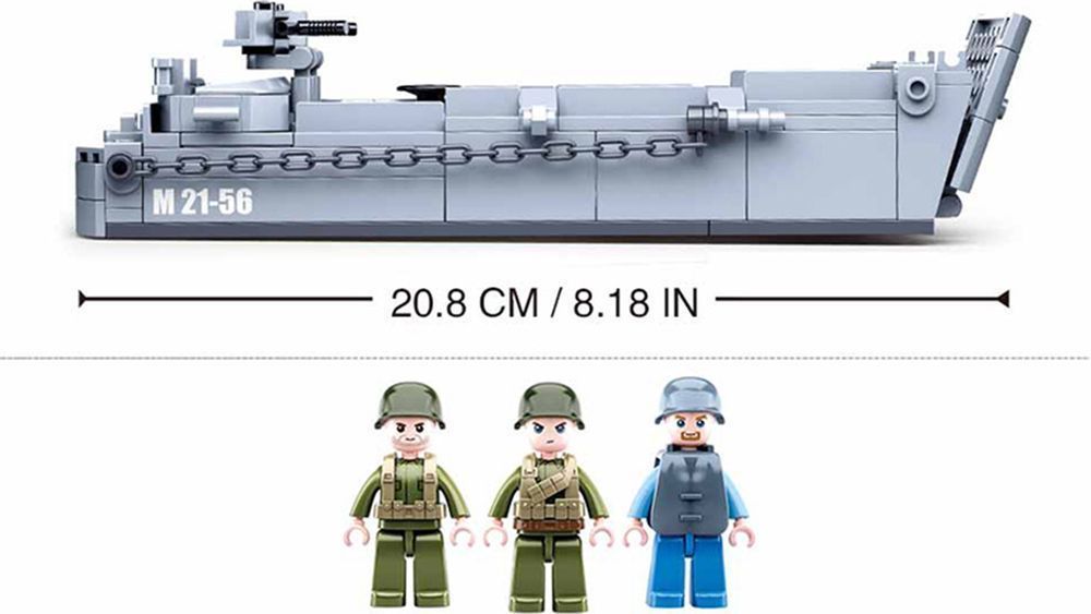 Klocki Wojsko LCVP - Higgins Boat - Barka desantowa