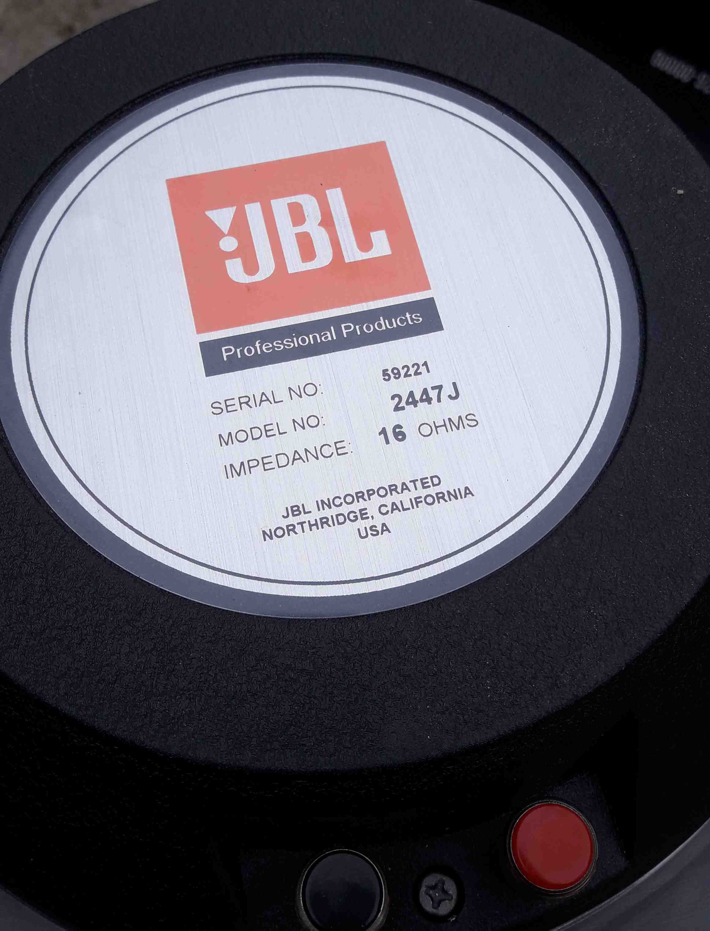 Drivery JBL 2447 z tubami i zwrotnicami