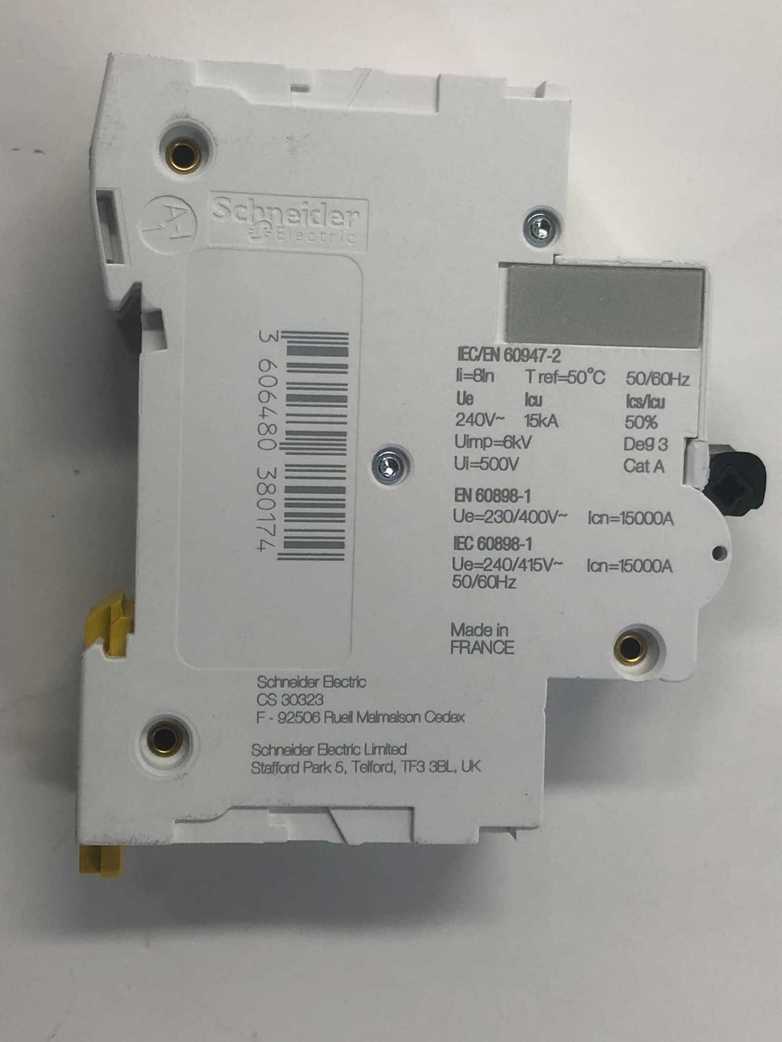 Wyłącznik nadprądowo C120H 1P, 80A, Schneider Electric C A9N18446