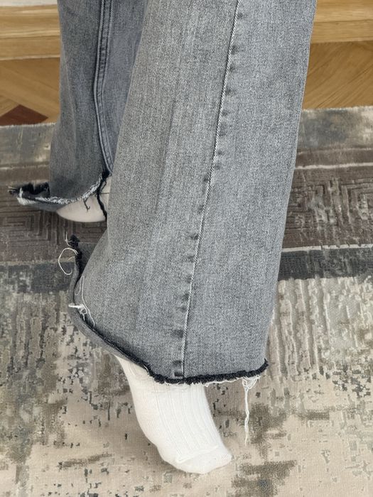 Штани кльош джинсові жіночі темно сірі Dilvin XS/S хороша якість