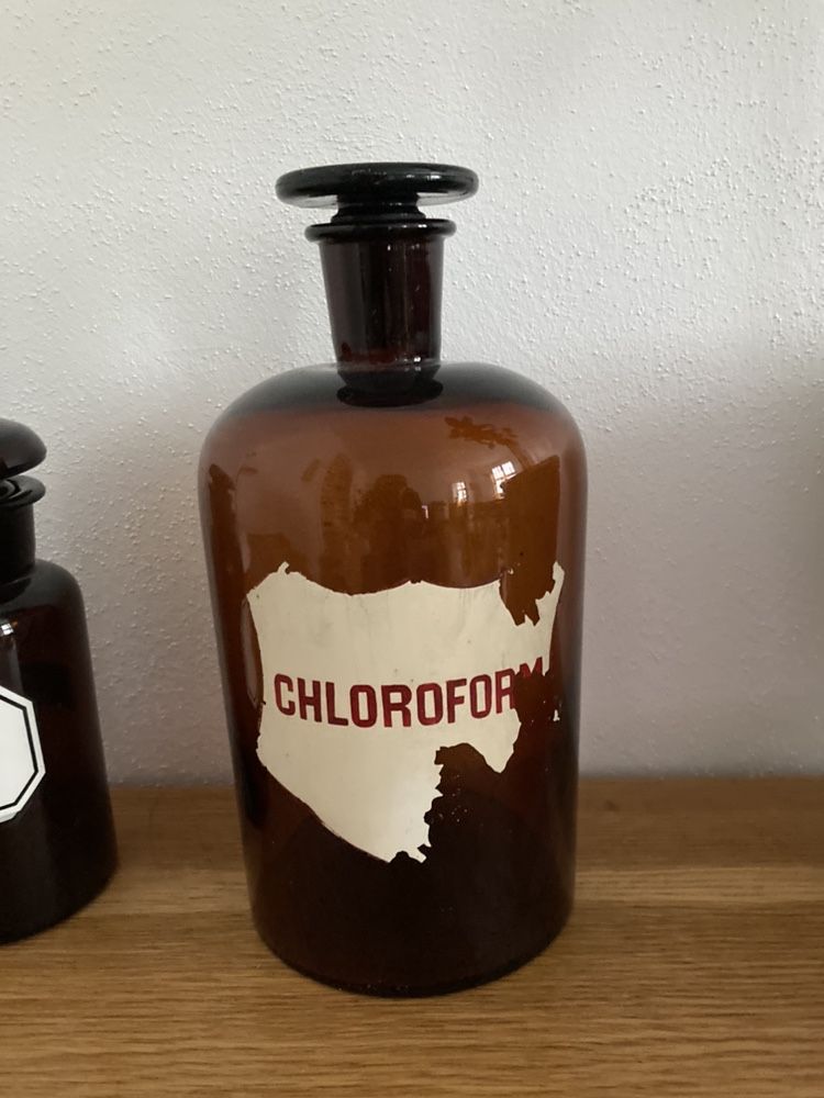 Szkło laboratoryjne butelki vintage, retro prl