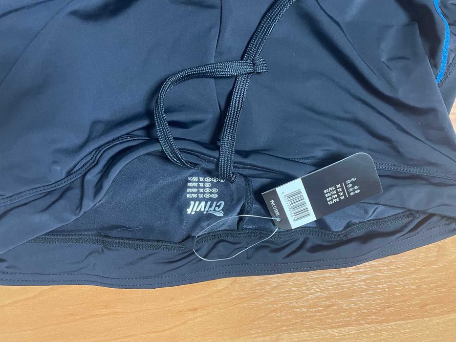 Męskie krótkie spodenki kolarskie Crivit rozm. XL - nowe
