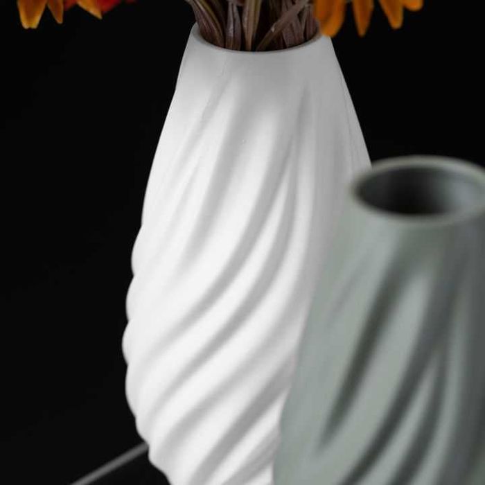 Vaso Decorativo Espiral 3D - Design Moderno e Elegante