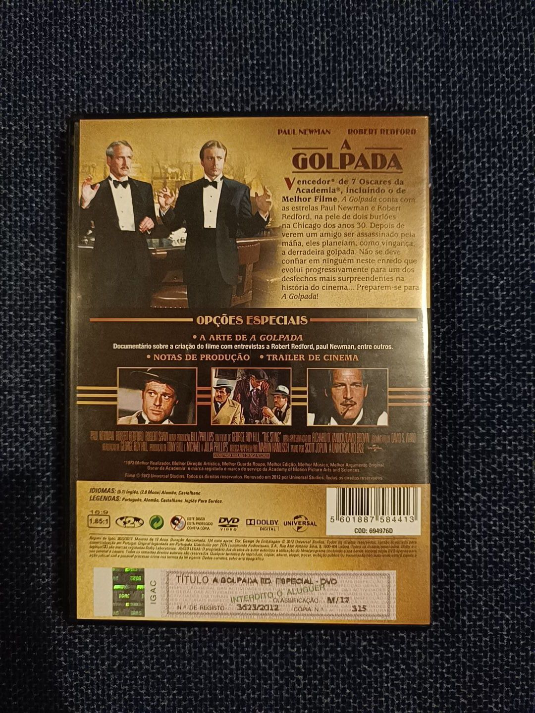 DVD do filme clássico "A Golpada" (portes grátis)