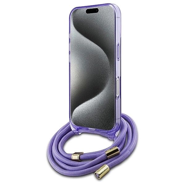 Guess GUHMP16SHCTSGNSU iPhone 16/6.1" fioletowy/purple hardcase Crossb