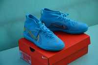 Футзалки Nike Mercurial Superfly 8 Academy Blue дитячі найк залки 37,5