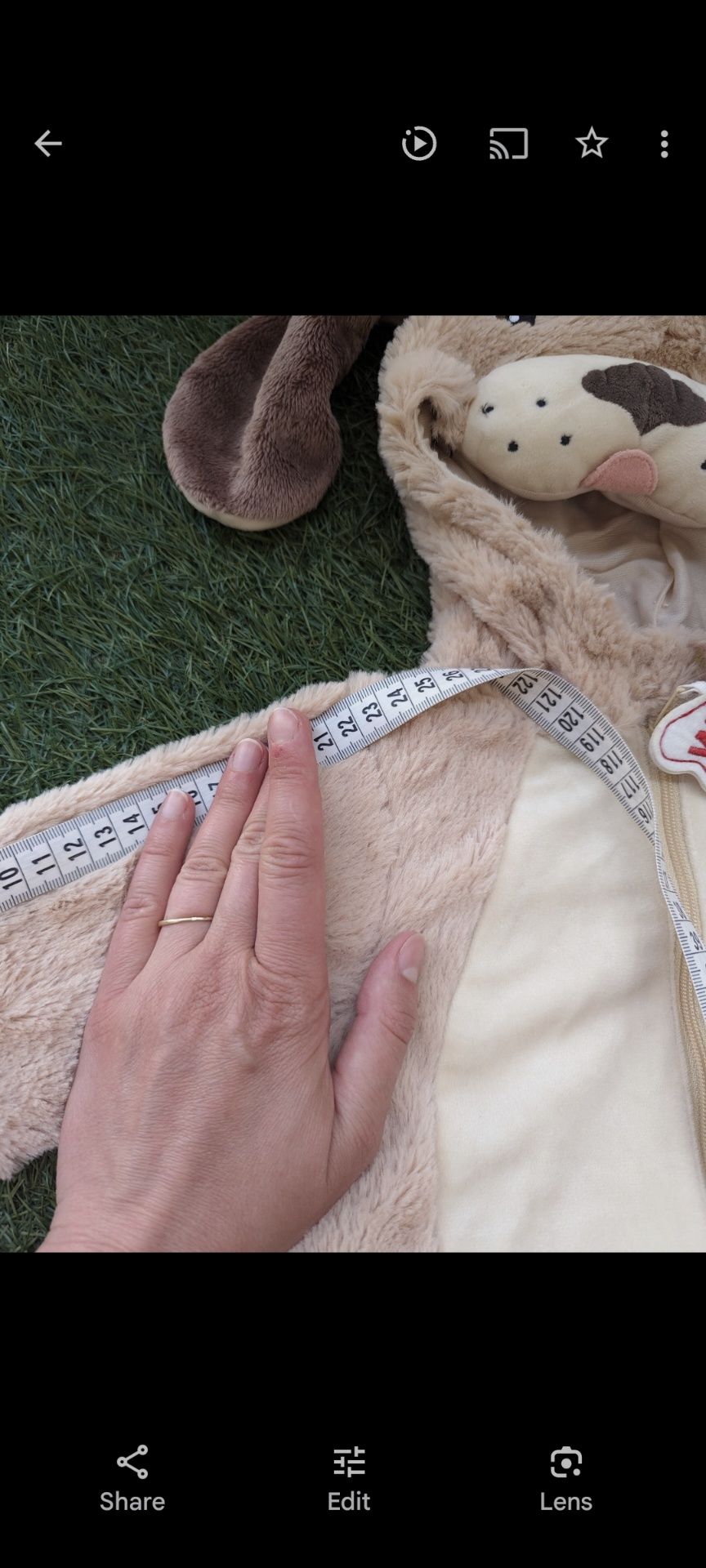 Body kostium strój włochaty piesek 74
