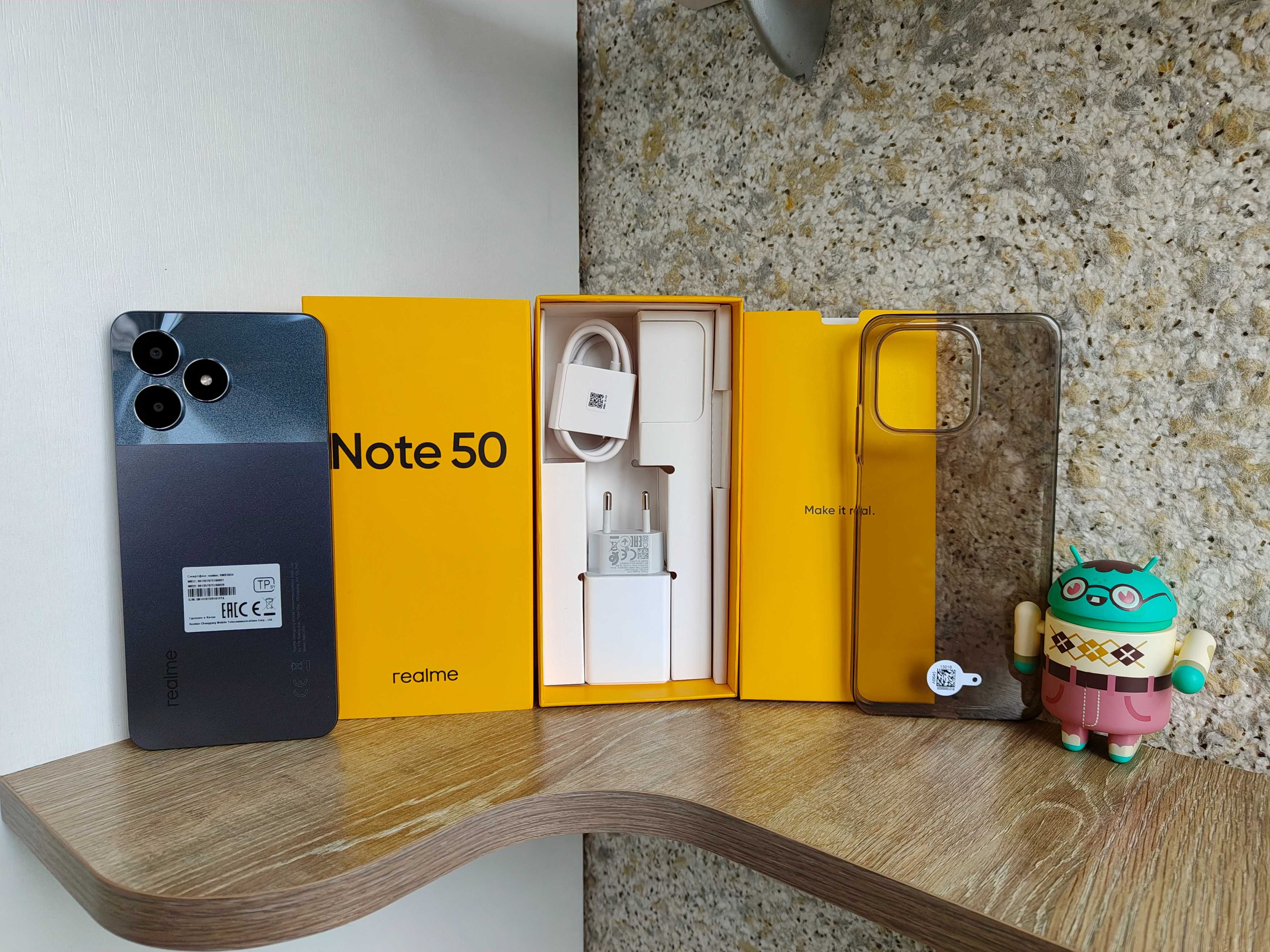 Realme Note 50 4/128ГБ, 6.74"90Гц, 5000мАг, 8 ядер, 13мп, Новий смарт