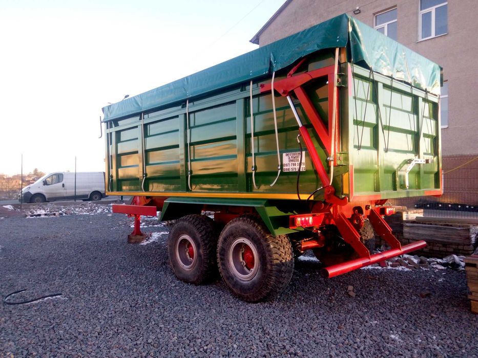 Тракторний самосвальний причіп 2НТС16.  2ПТС9 16 т.