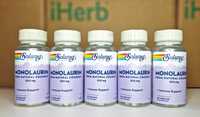 Монолаурин 500 мг, 60 капсул. Monolaurin Solaray для иммунитета
