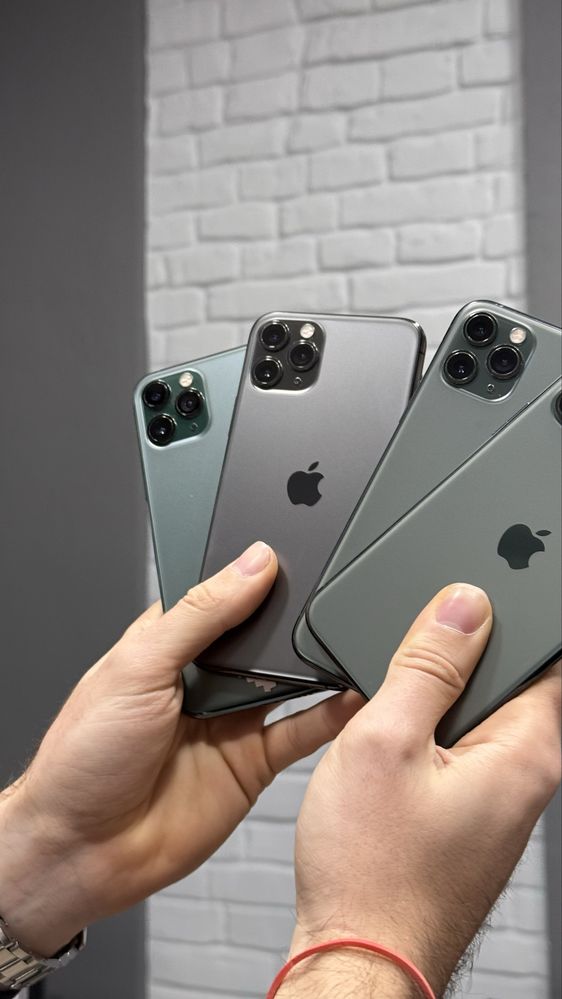 iPhone 11 pro 64/256gb silver, green 100% ємкість батареї