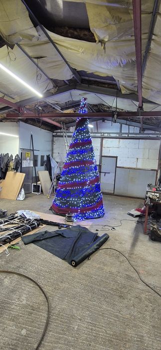 Choinka Metalowa LED 3D SKŁADANA