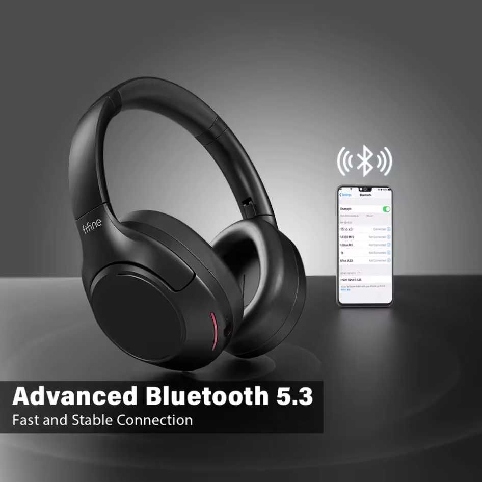 Навушники FIFINE X3 з активним шумодавом | Bluetooth | 3.5