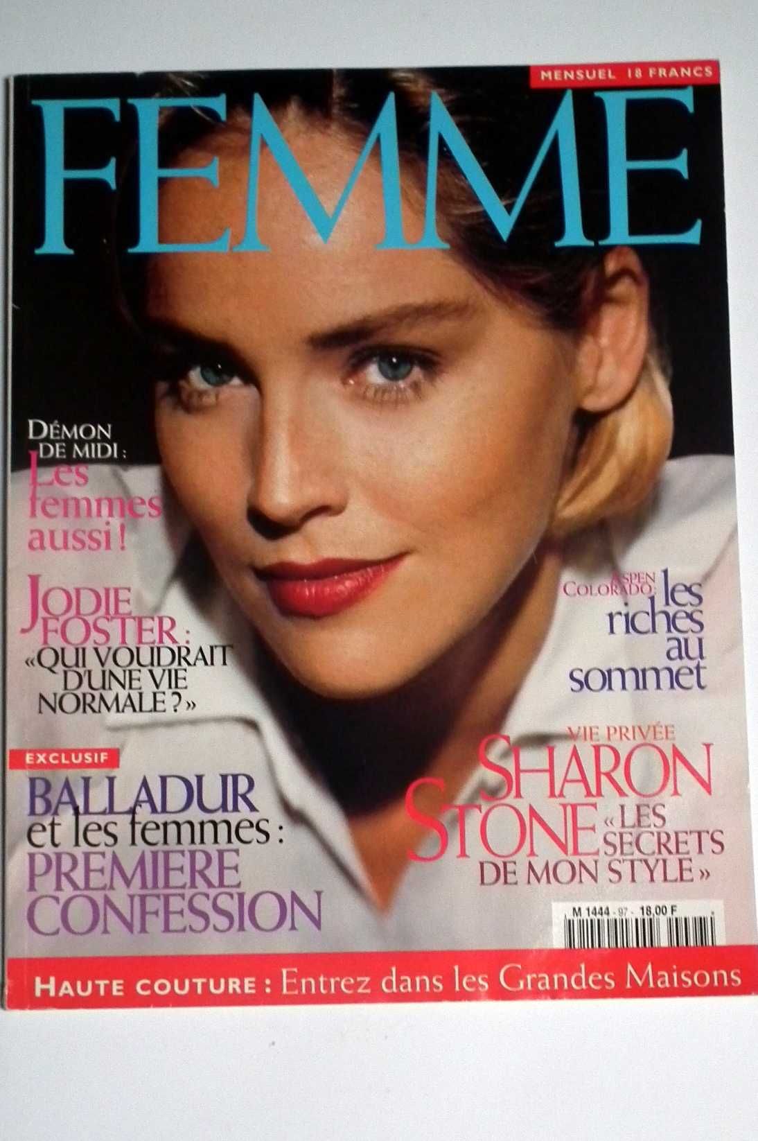 Revista Femme n.º 97, Março 1996, capa Sharon Stone. Envio grátis.