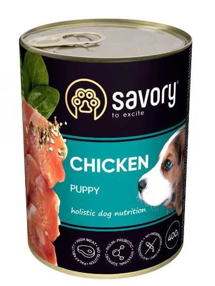 Упаковка вологого корму Savory Dog All breeds Puppy для цуценят(курка)