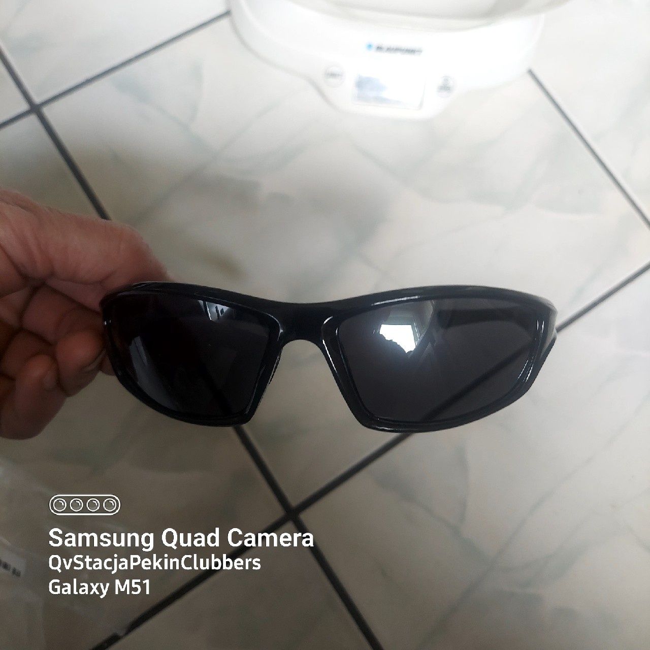 Okulary Sport POLARIZED BLACK - White UV+400