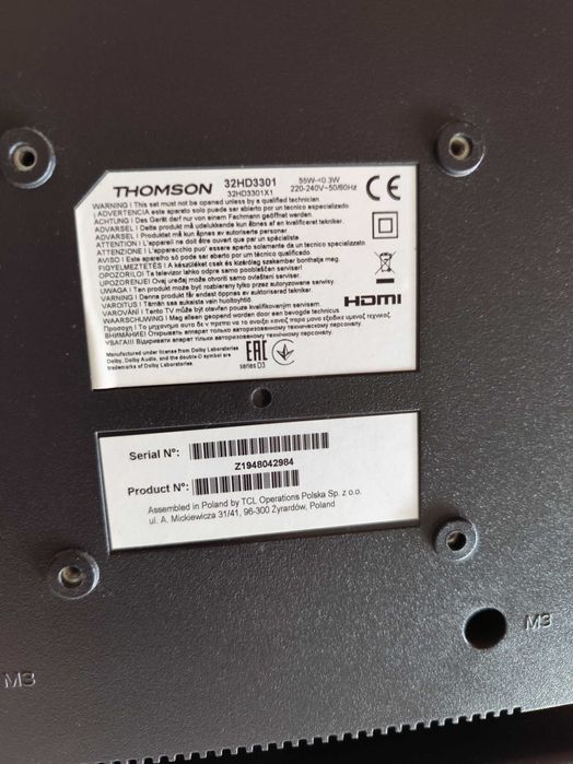 Televisão Thomson 32 polegadas