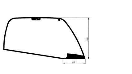 Manitou  MLT1035 L LSU TURBO S5 E3 - szyba nr 320