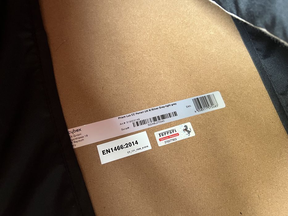 Cybex Alcofa Lux Priam Scuderia Ferrari Silver Grey