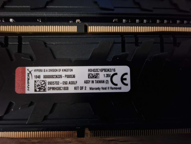 Pamięć RAM - HyperX 16GB (2x8GB) 3200MHz CL16 Predator Black