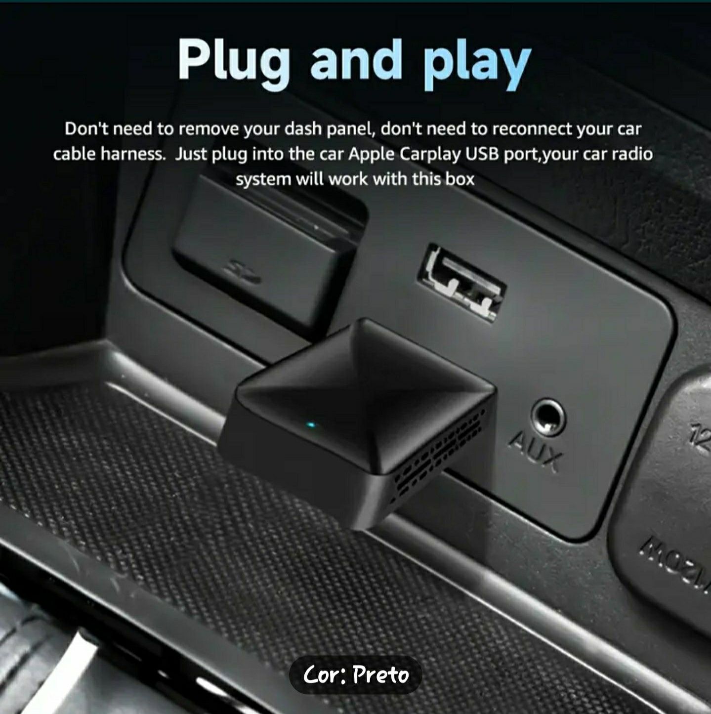 Adaptador CarPlay & Android