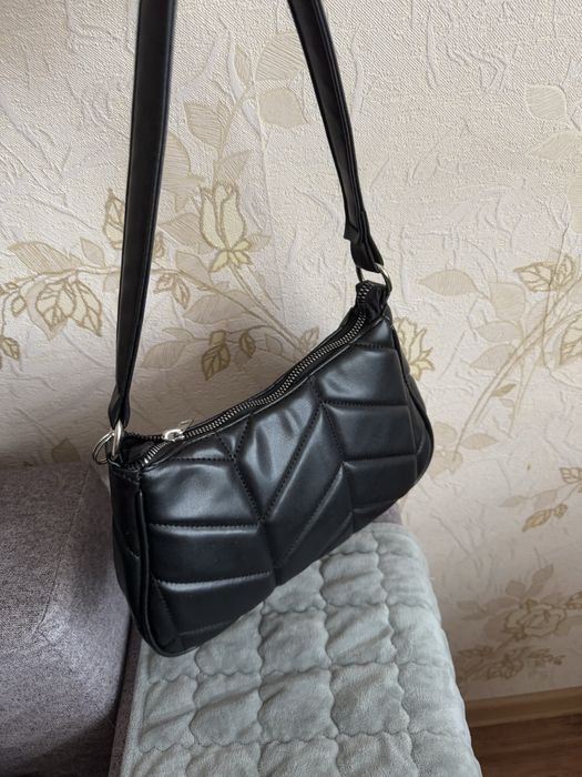 Сумка багет waikikiі червона шкіряна