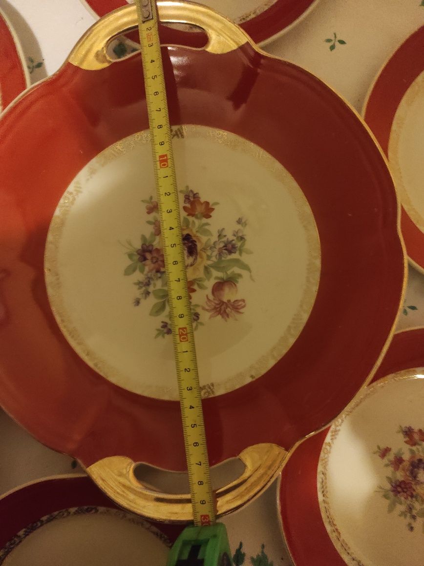 Zestaw deserowy z porcelany