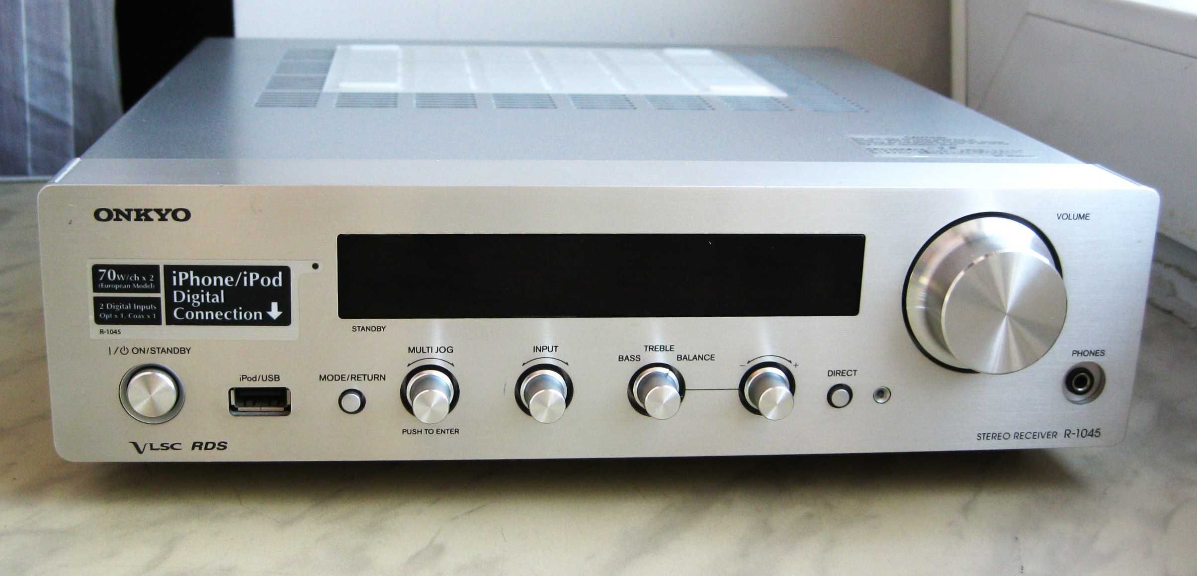AMPL ONKYO 2x70W/USB/Optical/Coaxial/MM/Burr-Brown 192kHz/24-Bit/PILOT