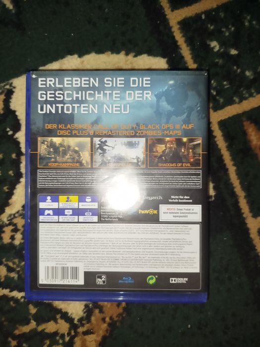 Диск для ps4/ps5 пс4/пс5 Call of duty black ops 3