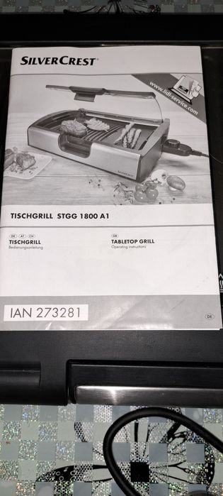 Продам гриль Silver Crest tischgrill  stage 1800 a1