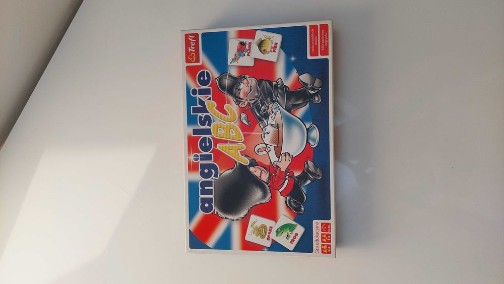 gra edukacyjna planszowa angielskie abc Trefl, użyta jednorazowo